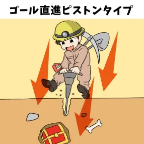 ゴール直進ピストンタイプ